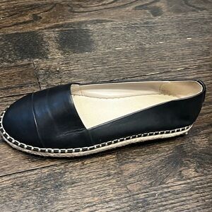 Aldo black leather espadrilles size 8.5